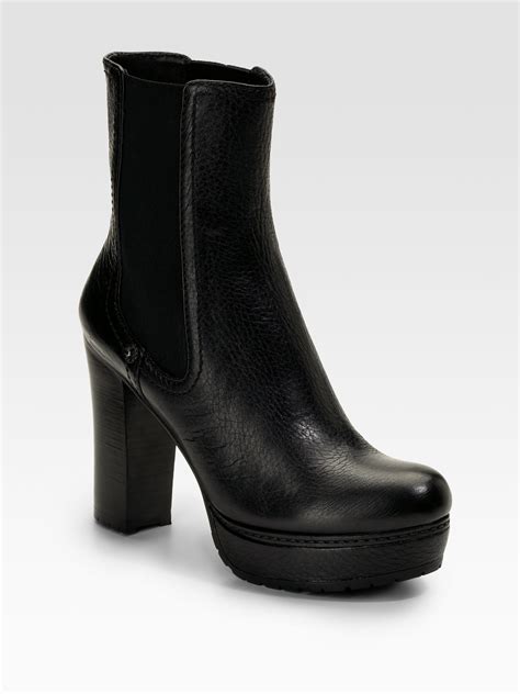 prada lug sole heel boots|Women's Prada Ankle Boots & Booties .